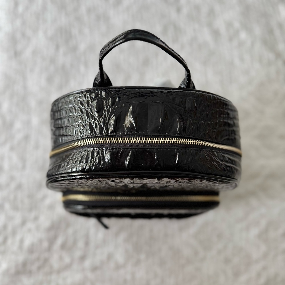 Brahmin Dartmouth Croc-Embossed Genuine Leather Backback in Black Melbourne🖤 NWT - Picture 3 of 11